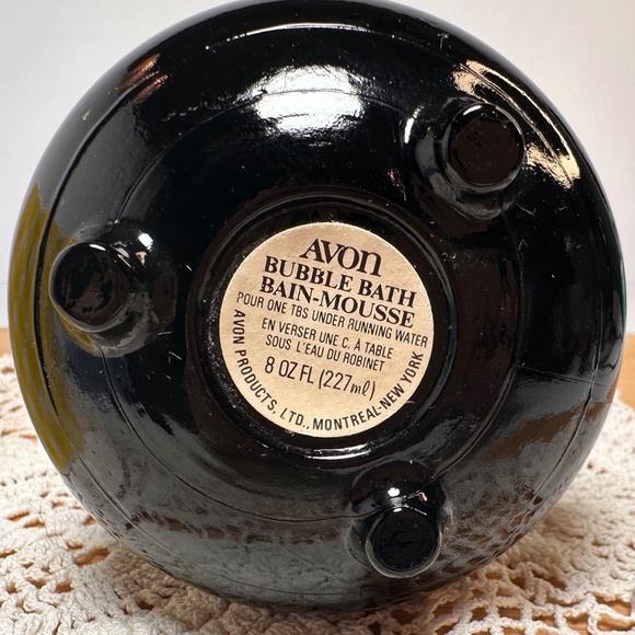 Vintage Avon Bubble Bath Lamp Bottle | Black & Yellow | Novelty Display - Picture 3 of 4